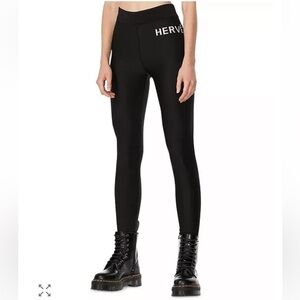 HERVÉ by Hervé Léger Intarsia Logo Leggings